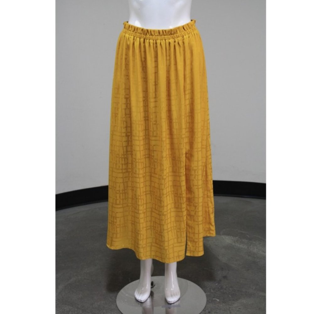 Sunday in Brooklyn printed satin maxi skirt